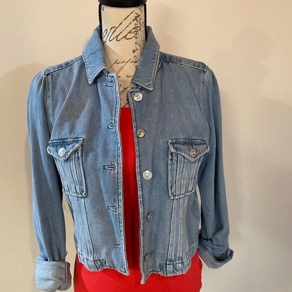 NWOT Paige Jean Jacket - Picture 3 of 10